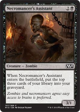 Necromancer&#39;s Assistant 107/269 Magic 2015 (M15) Singles (Español)