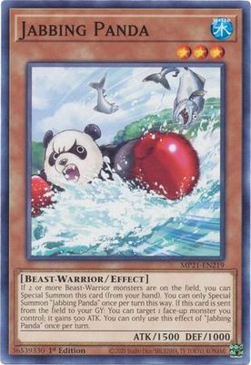 Jabbing Panda - MP21-EN219 - Common 1st Edition 2021 Mega-Tin: Ancient Battles 1st Edition Singles (espanol)
