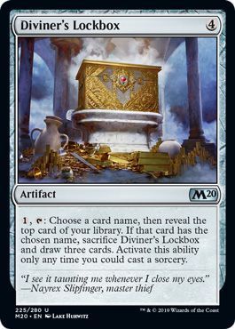Diviner&#39;s Lockbox 225/280 - Magic 2020 (M20) Singles (Español)