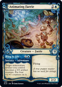 Animating Faerie 280/269 - Alternate Showcase Throne of Eldraine Singles