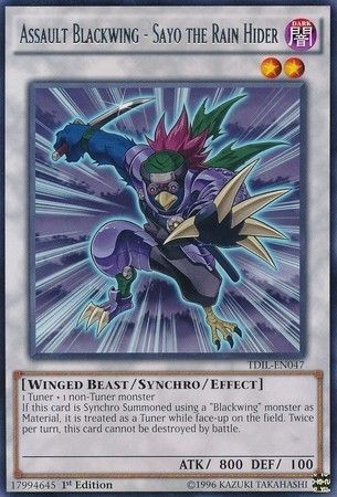 Assault Blackwing - Sayo the Rain Hider - TDIL-EN047 - Rare 1st Edition The Dark Illusion 1st Edition Singles