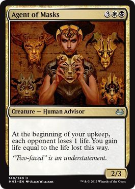 Agent of Masks 149/249 Modern Masters 2017 Singles