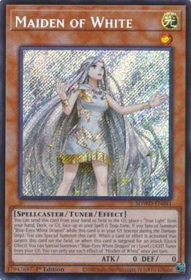 Maiden of White - SDWD-EN041 - Secret Rare 1st Edition Blue-Eyes White Destiny [SDWD] 1st Edition Singles
