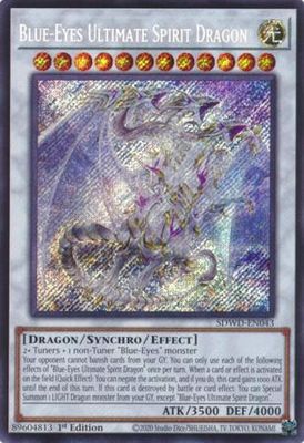 Blue-Eyes Ultimate Spirit Dragon - SDWD-EN043 - Secret Rare 1st Edition Blue-Eyes White Destiny [SDWD] 1st Edition Singles