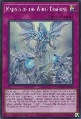 Majesty of the White Dragons - SDWD-EN027 - Super Rare 1st Edition Blue-Eyes White Destiny [SDWD] 1st Edition Singles