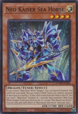 Neo Kaiser Sea Horse - SDWD-EN004 - Super Rare 1st Edition Blue-Eyes White Destiny [SDWD] 1st Edition Singles