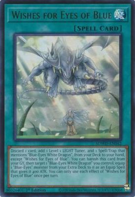 Wishes for Eyes of Blue - SDWD-EN042 - Ultra Rare 1st Edition Blue-Eyes White Destiny [SDWD] 1st Edition Singles