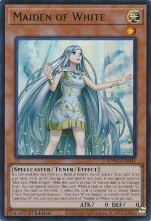 Maiden of White - SDWD-EN041 - Ultra Rare 1st Edition Blue-Eyes White Destiny [SDWD] 1st Edition Singles