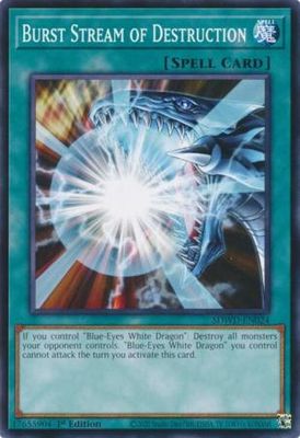 Burst Stream of Destruction - SDWD-EN024 - Common 1st Edition Blue-Eyes White Destiny [SDWD] 1st Edition Singles