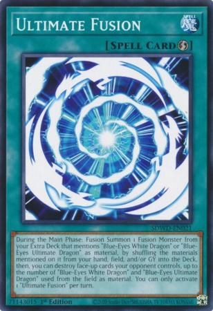 Ultimate Fusion - SDWD-EN021 - Common 1st Edition Blue-Eyes White Destiny [SDWD] 1st Edition Singles