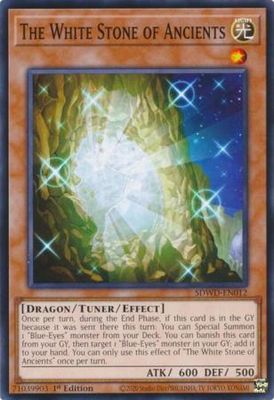 The White Stone of Ancients - SDWD-EN012 - Common 1st Edition Blue-Eyes White Destiny [SDWD] 1st Edition Singles