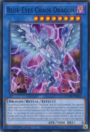Blue-Eyes Chaos Dragon - SDWD-EN010 - Common 1st Edition Blue-Eyes White Destiny [SDWD] 1st Edition Singles