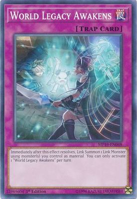 World Legacy Awakens - MP19-EN048 - Common 1st Edition Yu-Gi-Oh! 2019 Mega-Tins: Gold Sarcophagus Tin Mega Pack Singles (espanol)