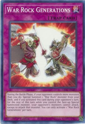 War Rock Generations - LIOV-EN091 - Common 1st Edition Lightning Overdrive: LIOV 1st Edition Singles