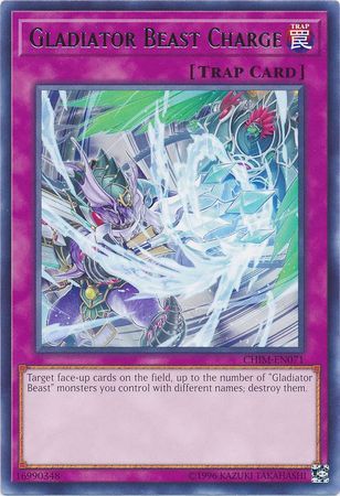 Gladiator Beast Charge - CHIM-EN071 - Rare Unlimited Chaos Impact Unlimited Singles