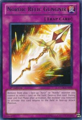 Nordic Relic Gungnir - STOR-EN070 - Rare 1st Edition Storm of Ragnarok 1st Edition Singles