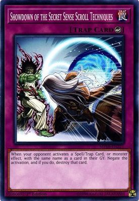 Showdown of the Secret Sense Scroll Techniques - MP18-EN221 - Common 1st Edition 2018 Mega-Tins Singles