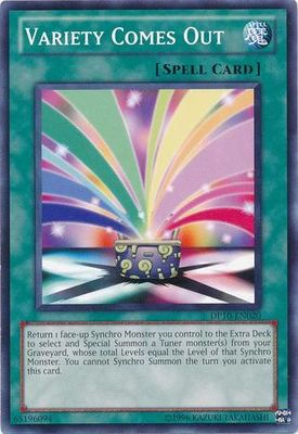 Variety Comes Out - DP10-EN020 - Common Unlimited Duelist Pack: Yusei 3 [DP10] Unlimited Singles