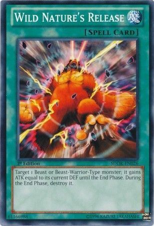 Wild Nature&#39;s Release - SDOK-EN026 - Common 1st Edition Structure Deck: Onslaught of the Fire Kings [SDOK]