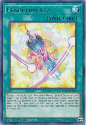 Pendulum Xyz - KICO-EN023 - Rare 1st Edition King&#39;s Court 1st Edition Singles