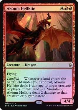 Akoum Hellkite 139/274 - Foil Battle for Zendikar Foil Singles