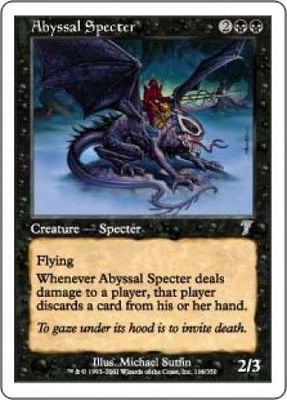 Abyssal Specter MTG 7th Edition Singles