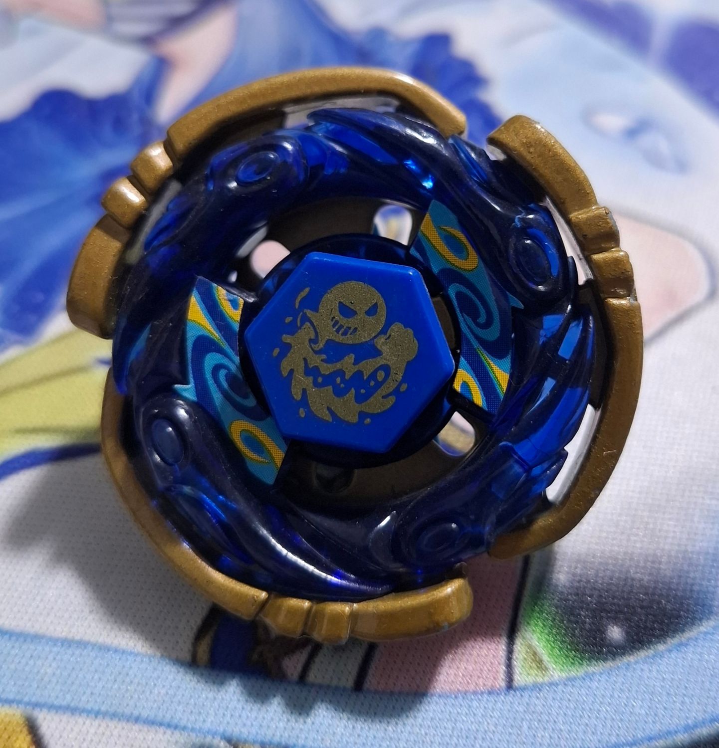 SH3 Beyblade Azul Metal