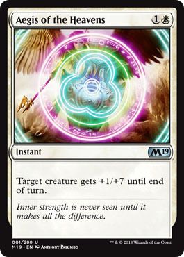 Aegis of the Heavens 001/280 - Magic 2019 (M19) Singles
