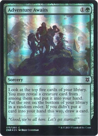 Adventure Awaits 177/280 - Foil Zendikar Rising Foil Singles