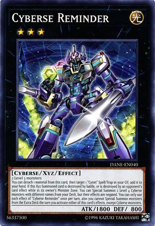 Cyberse Reminder - DANE-EN040 - Common Unlimited Dark Neostorm Unlimited Singles