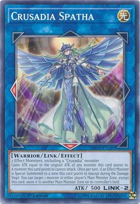 Crusadia Spatha - MP19-EN189 - Common 1st Edition Yu-Gi-Oh! 2019 Mega-Tins: Gold Sarcophagus Tin Mega Pack Singles (espanol)