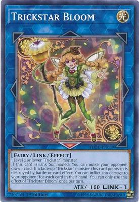 Trickstar Bloom - FLOD-EN039 - Common 1st Edition Flames of Destruction 1st Edition Singles