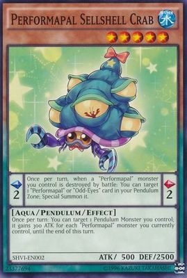 Performapal Sellshell Crab - SHVI-EN002 - Common Unlimited Shining Victories Unlimited Singles