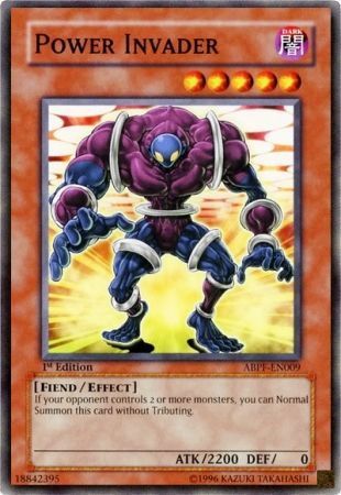 Power Invader - ABPF-EN009 - Common 1st Edition Absolute Powerforce [ABPF] 1st Edition Singles