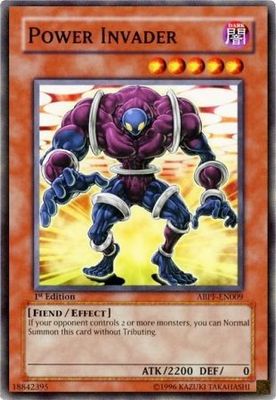 Power Invader - ABPF-EN009 - Common 1st Edition Absolute Powerforce [ABPF] 1st Edition Singles