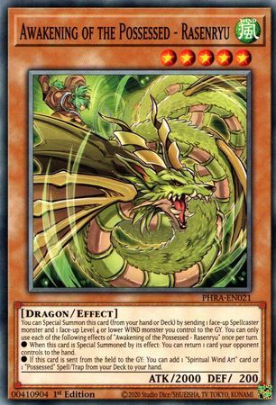 Awakening of the Possessed - Rasenryu - PHRA-EN021 - Common 1st Edition Phantom Rage 1st Edition Singles [PHRA]