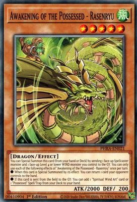 Awakening of the Possessed - Rasenryu - PHRA-EN021 - Common 1st Edition Phantom Rage 1st Edition Singles [PHRA]
