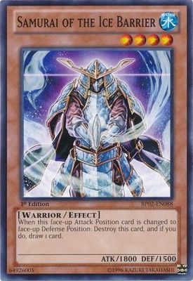 Samurai of the Ice Barrier - BP02-EN088 - Common 1st Edition Battle Pack 2: War of the Giants 1st Edition Singles