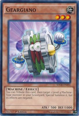 Geargiano - SDGR-EN004 - Common 1st Edition Structure Deck: Geargia Rampage SDGR 1st Edition Singles (espanol)