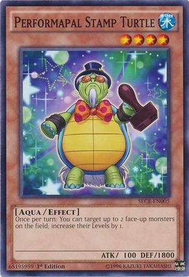 Performapal Stamp Turtle - SECE-EN005 - Common 1st Edition Secrets of Eternity (SECE) 1st Edition Singles