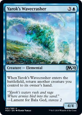 Yarok&#39;s Wavecrasher 081/280 - Magic 2020 (M20) Singles