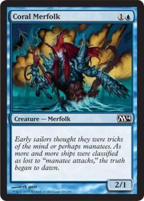 Coral Merfolk Magic 2014 (M14) Singles