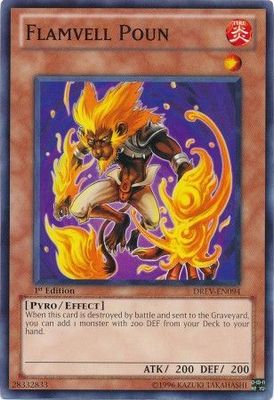 Flamvell Poun - DREV-EN094 - Common 1st Edition Duelist Revolution 1st Edition Singles (espanol)