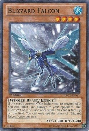 Blizzard Falcon - LTGY-EN012 - Common 1st Edition Lord of the Tachyon Galaxy 1st Edition Singles
