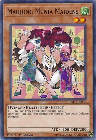 Mahjong Munia Maidens - EXFO-EN030 - Common 1st Edition Extreme Force [EXFO] 1st Edition Singles (espanol)