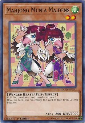 Mahjong Munia Maidens - EXFO-EN030 - Common 1st Edition Extreme Force [EXFO] 1st Edition Singles
