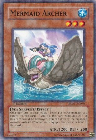 Mermaid Archer - RGBT-EN036 - Common 1st Edition Raging Battles [RGBT] 1st Edition Singles