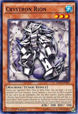 Crystron Rion - MP17-EN187 - Common 1st Edition 2017 Mega-Tins 1st Edition Singles (espanol)
