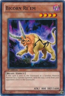 Bicorn Re&#39;em - DREV-EN013 - Common 1st Edition Duelist Revolution 1st Edition Singles
