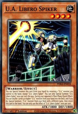U.A. Libero Spiker - PHRA-EN018 - Common 1st Edition Phantom Rage 1st Edition Singles [PHRA] (espanol)